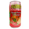 CASE OF 24 - ALOHA MAID 100% ALL NATURAL JUICE DRINK, MAKE IN HAWAII (STRAWBERRY ORANGE)
