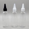 Good 50ml Plastic Pointed Tip Empty Bottle for Aroma Oil Cosmetics Portable White 40ea