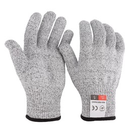 TopTie Cut-Resistant Wear-Resistant Gloves Level 5 Protection Anti Cutting Gloves for Kitchen, Woodworking, Gardening, S