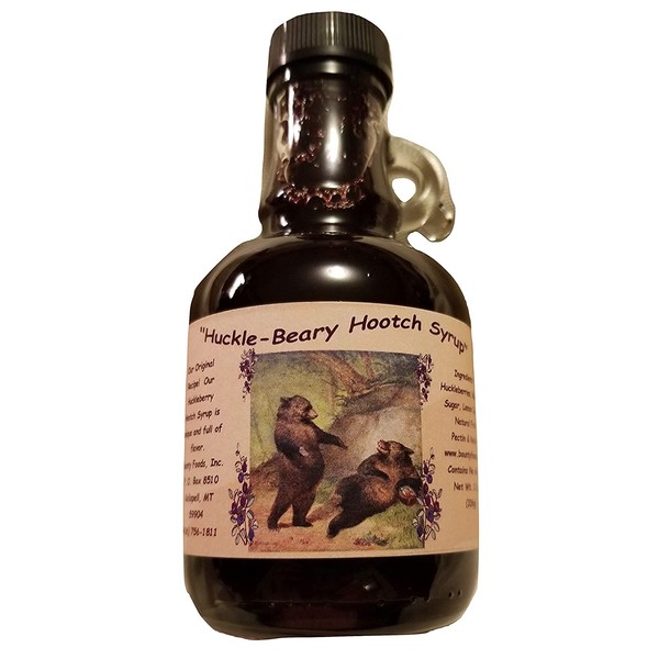 Bounty Foods Montana Huckleberry Wine Syrup - 12 Ounce Wild Grown (HWS12)