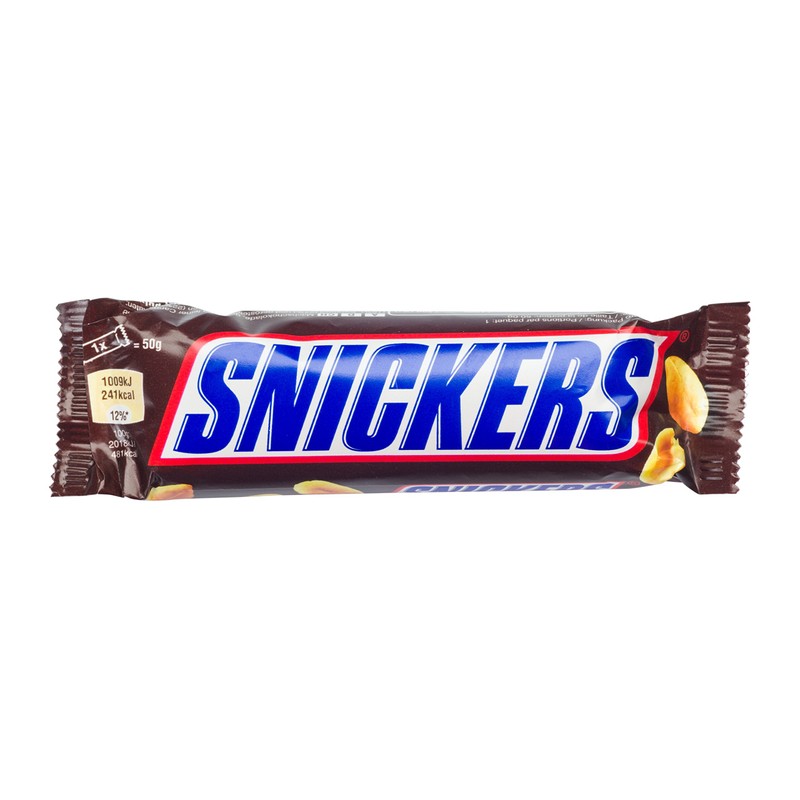 Snickers Single Bar Chocolate Candy, 48 bars of 1.86oz each.