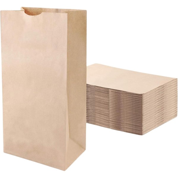 Made in the USA #4 Lb Kraft Brown Paper Lunch