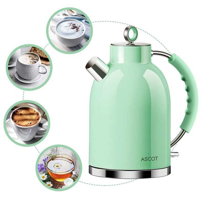 ASCOT Electric Kettle, Stainless Steel Electric Tea Kettle Gifts for