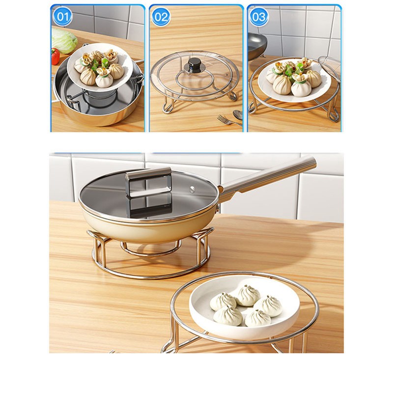304 Stainless Steel Steaming Rack Insulated Multipurpose Pot Cooling Rack