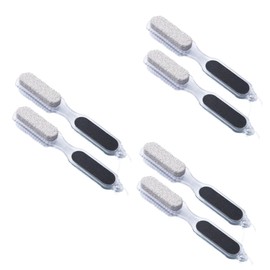 Healvian 6pcs Ergonomic Foot Care Pedicure File Rasp Double-sided Callus Remover Pumice Stone Nail Brush Easy to Use Foot Scrub