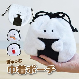 Ijinsha 47108 Gyutto Rice Ball Drawstring Cloth 7.1 x 2.0 x 6.5 inches (18 x 5 x 16.5 cm)