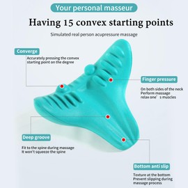 Neck and Shoulder Relaxer, Portable Cervical Neck Stretcher, Neck Posture Corrector, Pack of 2