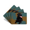 Black Labrador - Set of 4 Table Mats - Leslie