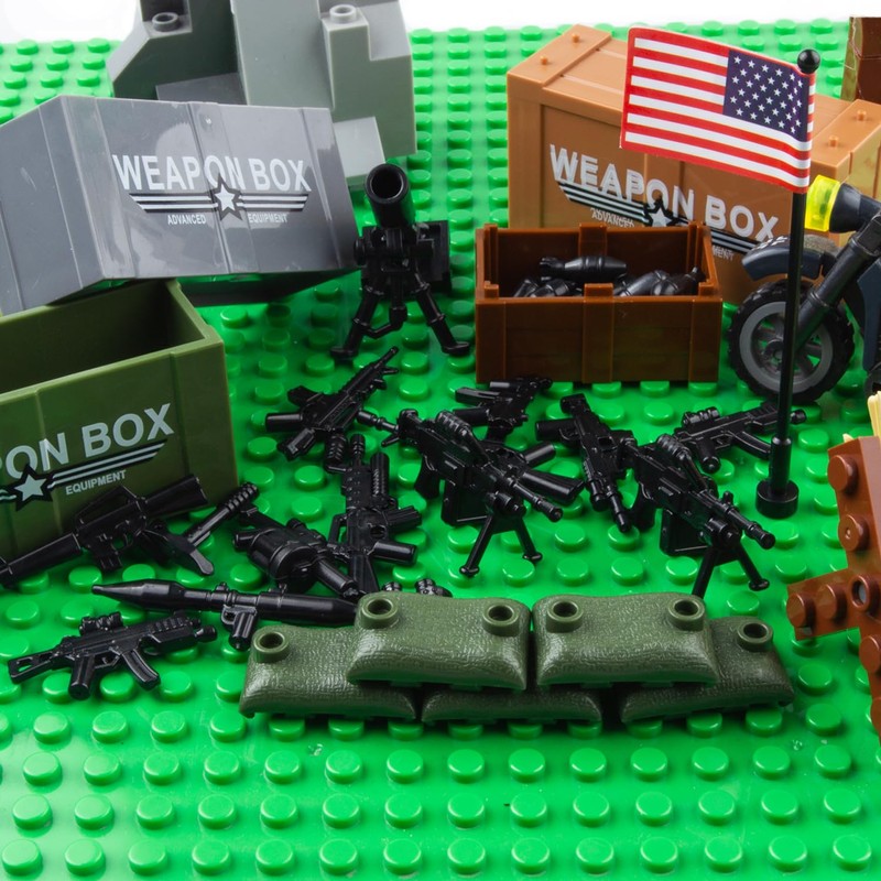 VICVIK Weapons Pack Military Weapons Accessories WWII Soldier Model Toys