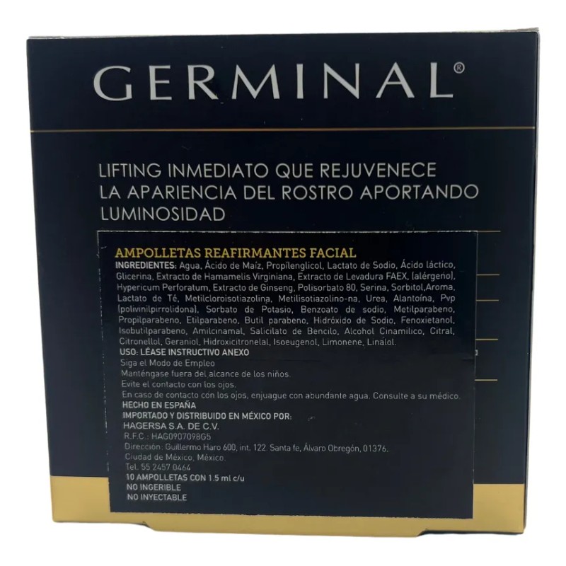 Germinal Acción Belleza Ampolletas Efecto Flash Rescue, Piel Seca