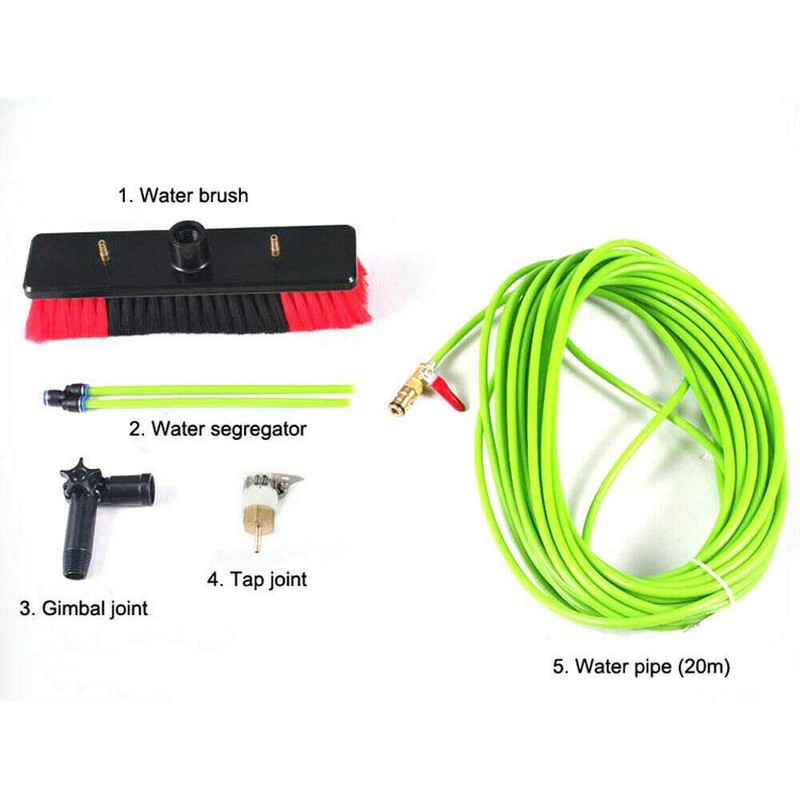 DYRABREST Water Fed Pole Kit,Window Washing Kit with 8M Extension