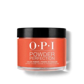 OPI Powder Perfection Suzi Needs a Loch-smith | Opaque Dark Orange Crème Nail Dipping Powder | Scotland Collection