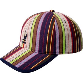 Kangol Multicolour Stripe Baseball Cap with Peak, Colourful, Unit size