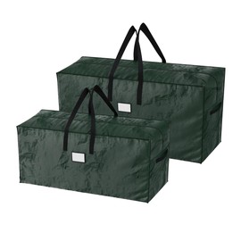Storage Bags - Set of Two 52in and 48in Moving Bags with Durable Handles for Outdoor Cushion Storage or Clothes Storage by Pure Garden (Green)