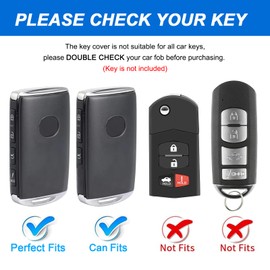 Key Fob Cover for Mazda CX5 with Keychain, Soft TPU Key Case Shell for 2022 2023 2024 Smart Key Protector, Purple