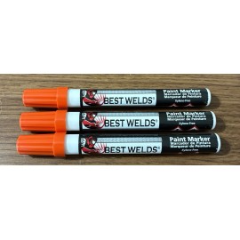 BESTWELDS ORANGE/NARANJA PAINT MARKERS 3 PACK DEAL
