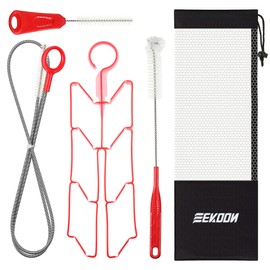 Feekoon Reservoir Hydration Bladder Cleaning Kit, Water Bladders Cleaner Set Includes Brushes, Drying Collapsible Frame and Carrying Bag, Water Reservoir Cleaning Tools for Hydration Backpack(1 Set)