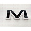 Auto Rear Tailgate GMC Black White OVERLAY Emblem Badge Fit