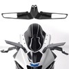 Ieron 2Pcs Modified Motorcycle Wing Rearview Mirrors, Adjustable Rotating Side
