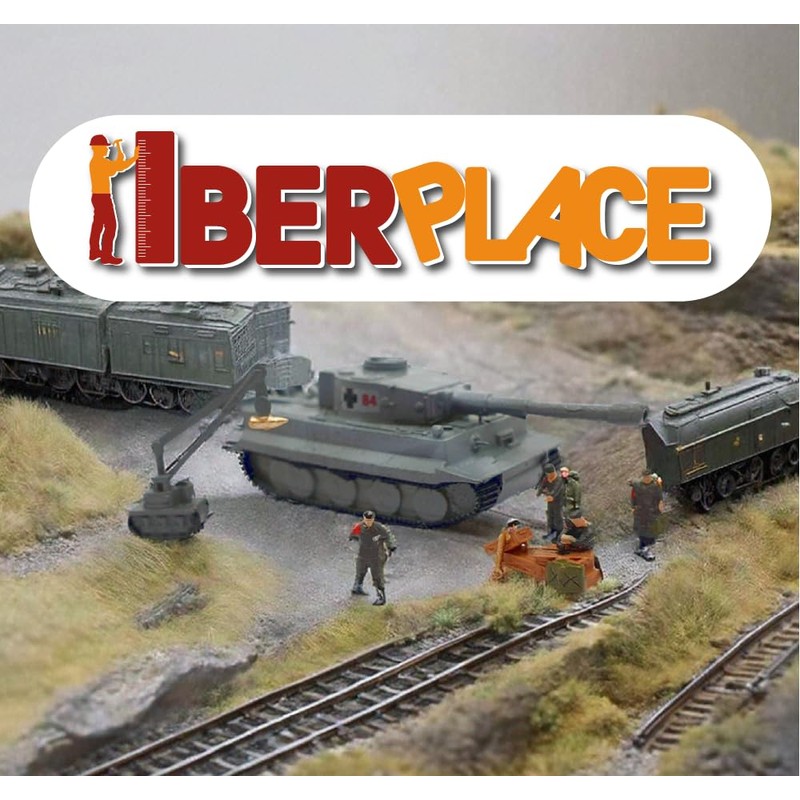Iberplace IH01256 4 Miniature Construction Vehicles, Scale H0, Figures, Scale