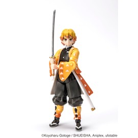 BANDAI Ultimate Legends Zenitsu Agatsuma Action Figure | 12.5cm Zenitsu Anime Figure With 27 Points Of Articulation And Accessories | Gift Collectable Demon Slayer Anime And Manga Merch Figures