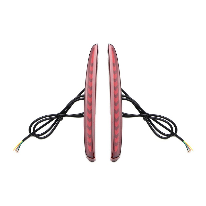 Dreamseek LED Reflector Rear Bumper Tail Light for Honda Civic