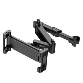 Mies' Tablet Holder, Car Holder, Headrest, Holder, Telescopic Arm Stand, Smartphone Holder, Headrest, Bar Inner Width Range: 4.1 - 5.7 inches (10.5 - 14.5 cm), Compatible with Many Models for Rear