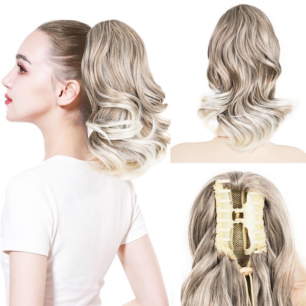 VCAY Ponytail Extension, 12 Inch Pony Tails Hair Extensions, Hold
