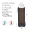 HYDRATE Collapsible Water Bottles for Travel - 17oz Foldable Pocket