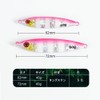 Tolure Tungsten Jig Jig Lure 60g 3D Eyes Fast Sinking