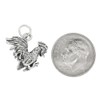 LGU Sterling Silver Oxidized 3D Gamecock Rooster Charm
