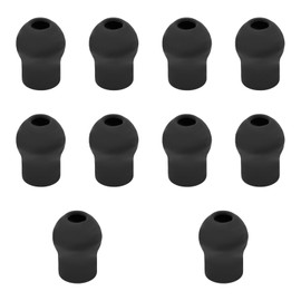 10pcs Ear Tips Replacement for EKO CORE 500 Digital Stethoscope, Soft Ear Pieces Earplugs Accessories Silicone Stethoscope Parts Replacement Eartips Earpieces(Black)