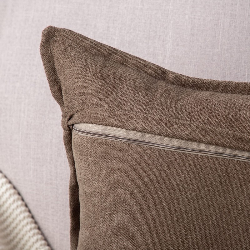 MADIZZ Set of 2 Short Chenille Throw Pillow Covers 20x20