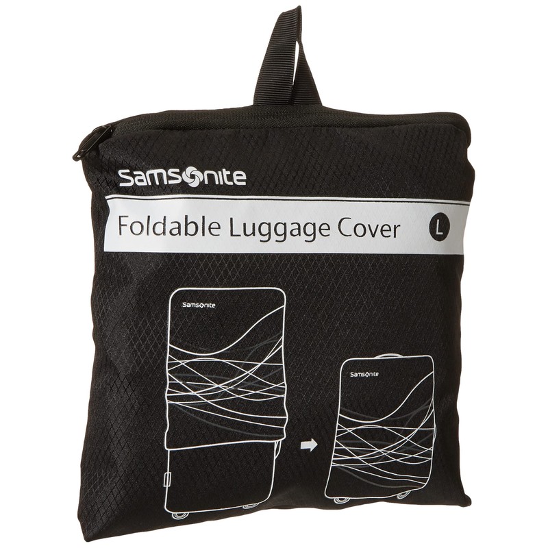 Samsonite Printed Luggage Cover, Black, Large