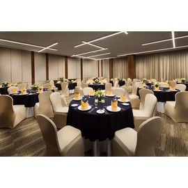 Sterling Mill Polyester Round Table Cloth, Durable & Washable Round Table Cover for Weddings, Parties, Christmas, Dining, Corporate Banquets & Events, Elegant Tablecloth