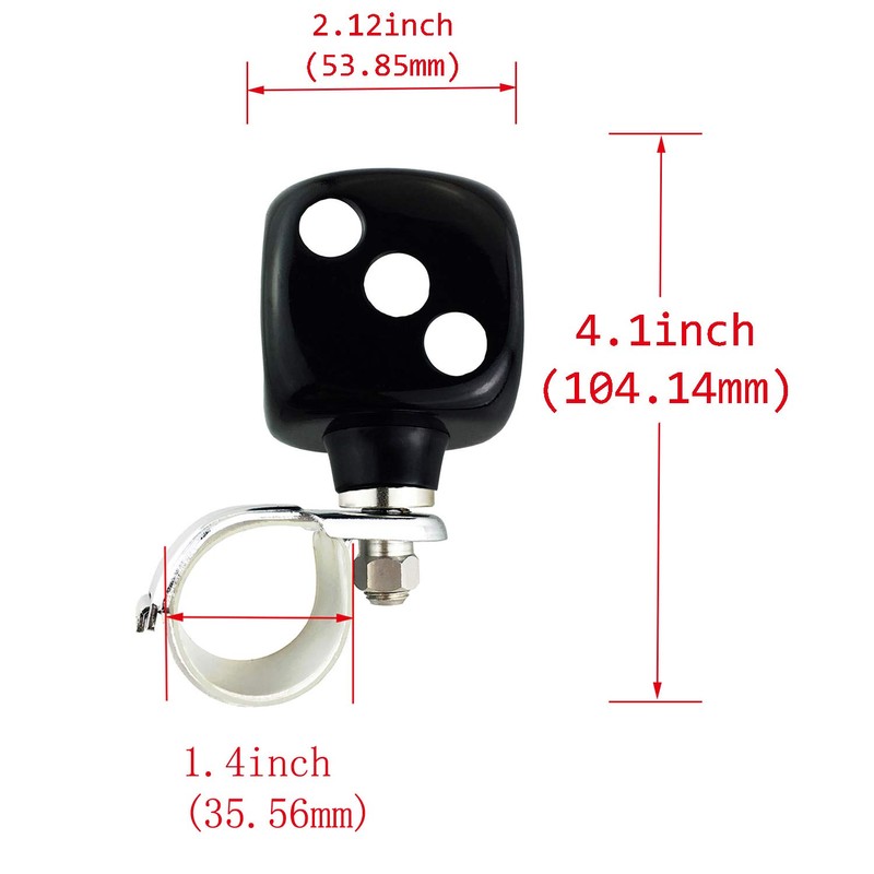 Abfer Steering Wheel Spinner, Dice Shape, Power Steering Wheel Spinner,