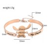 Jextech Set 2 Pulsera Amigos Ohana Stich Familia Ajustable Acero