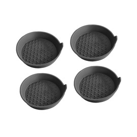 Car Cup Holder Coaster, 4 PCS 2.75" Anti-Slip, Waterproof Universal Cup Holder Insert Coasters for Car, Vehicles, SUV (Black)