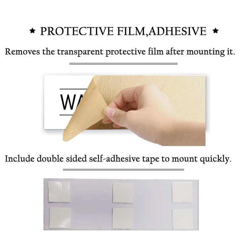 Prayer Room Sign White 9x3 Inch - Indoor Self Adhesive