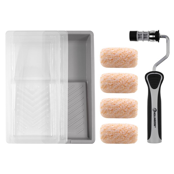 ROLLINGDOG 2 Inch Mini Roller Set - Microfiber Jumbo Mini