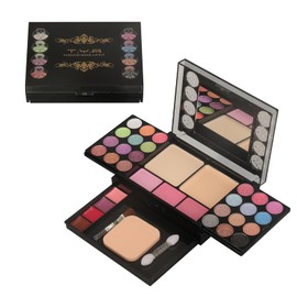 Eyeshadow Palette, 19 Colours Eyeshadow Palette Contouring Kit Combination with Lip Gloss, Blusher Cosmetic Make Up Kit, Highly Pigmented Colours, Eyeshadow Make Up Cosmetics