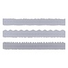 3 Piece Ruler with Irregular Edges, DIY Carbon Steel Embossing,
