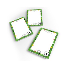 Junapack 12 Mini Notepads Football Party Bags for Children's Birthday Party Favours for Boys / A7 Format