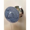 Beautiful Pair of Large Blue Contemporary/Retro Round Smooth Bubble Glass