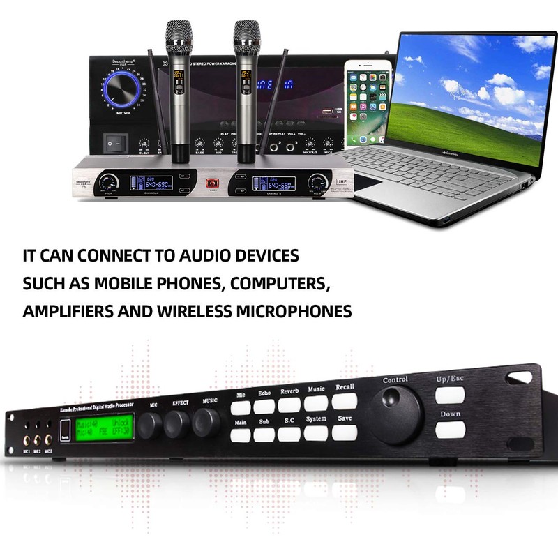 Depusheng X5 Digital Mixer Reverberator Microphone KTV Karaoke Audio Processor