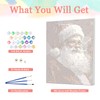 Auremi Santa Claus Paint by Number Kits with Framed, DIY