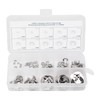 Naroote E Clips Assortment Kit, Snap Ring Kit 120Pcs E