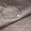 BodyBonita Layered Initial Bracelets for Women Delicate Letter M Sterling