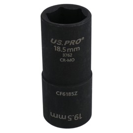 18.5mm x 19.5mm Wheel Hub Lug Nut Cap Flip Impact Socket Remover 1/2in Drive