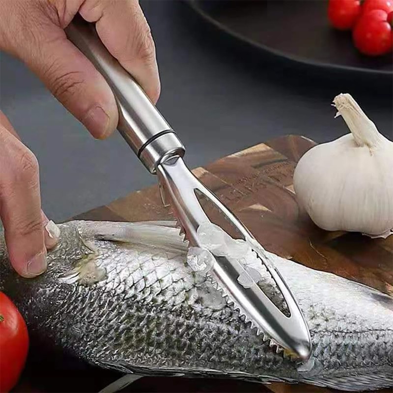 HXHWKEN Fish Scaler 304 Stainless Steel Professional Fish Scale Remover